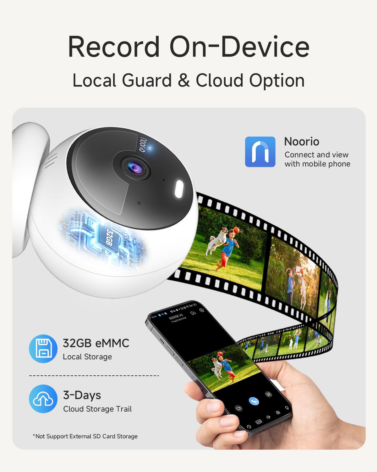 Noorio Security Cameras Wireless Outdoor/Indoor Magnetic, 2K